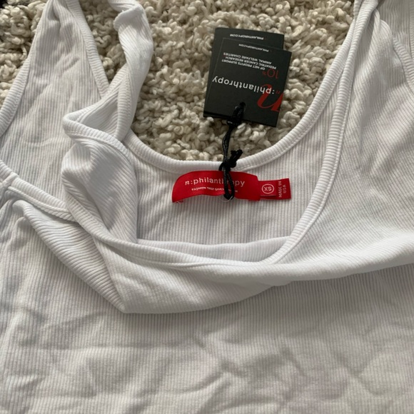 n:philanthropy Whiskey Twist Tank in White - Picture 6 of 6